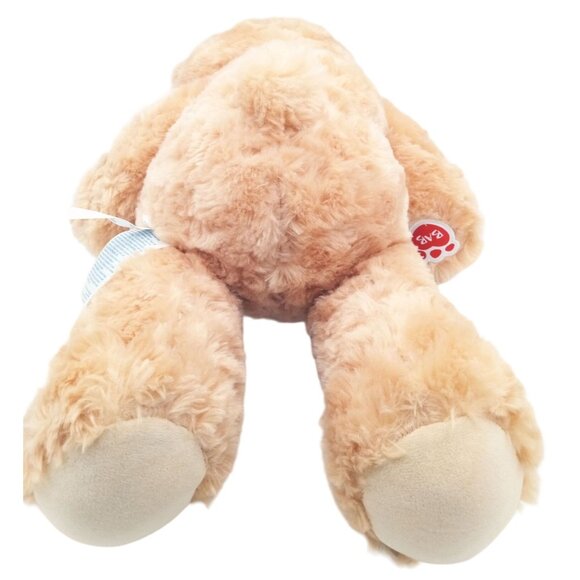 Honey Brown Teddy Build a Bear Stuffed Animal Plush Dark Brown Eyes 15" Soft Toy - Picture 10 of 15